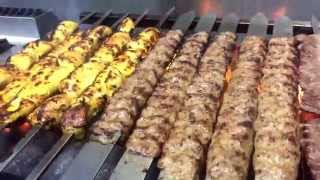 Cooking Persian Kebabs On A Manghal [upl. by Atikkin]