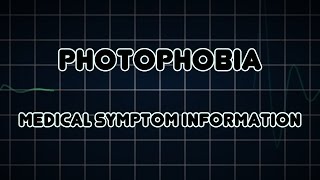 Photophobia Medical Symptom [upl. by Llewol]