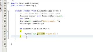 Java School grading system using if statements [upl. by Lomaj]