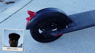 Replacing Rear Tire On My Gotrax Rival GXL V2 Electric Scooter Inflatable to Solid [upl. by Topper240]