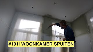 WANDEN SPUITEN  Waar blijft de woonkamer  KLUSVROUW 101 [upl. by Dom602]