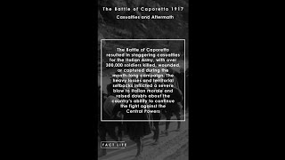 Facts About the Battle of Caporetto in WW1 Casualties amp Aftermath shorts [upl. by Keldon]