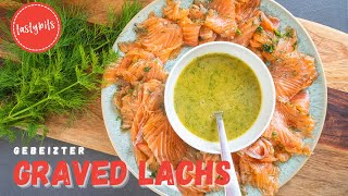 quotGraved Lachsquot selber machen  Gebeizter Lachs mit HonigSenfSauce [upl. by Wehtta]