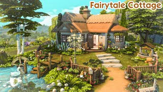 Fairytale Cottage Speed Build  Sims 4  No CC  Base game amp Cottage Living [upl. by Elreath733]