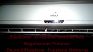 Climatizzatore Mitsui 9121824 mila btu onof pompa di calore FratelliPierroCom  Condizionatore [upl. by Arabel576]