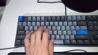 Ducky One 2 Skyline sound test and keycaps review [upl. by Macegan]