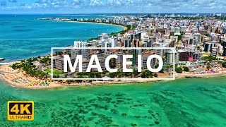 Maceio Brazil 🇧🇷  4K Drone Footage [upl. by Mirisola828]