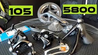 Shimano 105 5800 Road Groupset Unboxing And Review With Cannondany [upl. by Mikel]