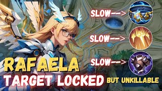 RAFAELA TARGET LOCKED BUT ENEMIES ARE SO SLOW🤣  RAFAELA BEST BUILD 2024  MOBILE LEGENDS [upl. by Hagar]