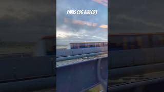 Paris CDG airport transport system short shortvideo paris trains airport france [upl. by Yelena584]