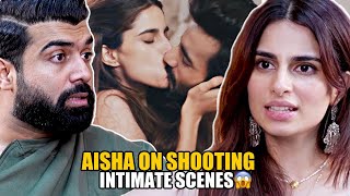 Aisha Ahmed Revealed Behind The Scenes Of Minus One Kissing Scenes With Ayush Mehra [upl. by Adnahs]