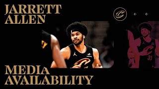 Cavs vs Warriors  Jarrett Allen Post Game  1182024 [upl. by Ateekan]