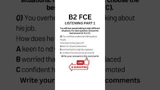 B2 First FCE Listening Practice Test 2024  Part 1 b2firstlisteningtests learningenglish fce [upl. by Davon]