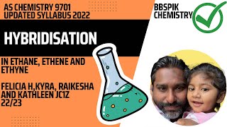 HYBRIDISATION IN METHANE ETHANE AND ETHYNE  9701 AS CHEMISTRY A LEVEL CAMBRIDGE [upl. by Cordey]