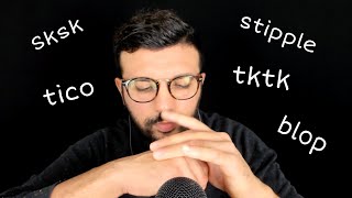 ASMR FRANÇAIS Mouth Sounds Tongue clicking TicoTico Sk Tk Stipple Visual Triggers [upl. by Ellehsram]