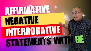 AFFIRMATIVE NEGATIVE INTERROGATIVE VERB TO BE [upl. by Kcirded674]