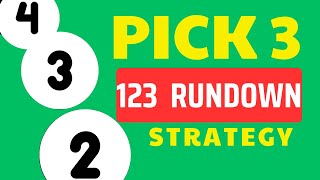 Pick 3 Georgia  123 Rundown Strategy [upl. by Aer492]