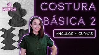 🧵 Cómo COSER Curvas y Ángulos en máquina  Curso gratis de costura 2 [upl. by Clarence920]