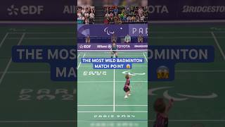 ABSOLUTELY INSANE badminton match point 🤯 🏸 [upl. by Boote333]