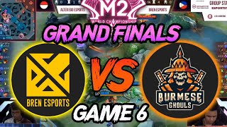 BREN vs Burmese Ghouls Game 6  M2 World Championship Grand Finals  Mobile Legends [upl. by Assenyl88]