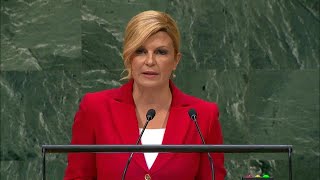 🇭🇷 Croatia  President Addresses General Debate 73rd Session [upl. by Aihsem488]