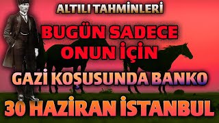 30 Haziran İstanbul At Yarışı  2Altılı Tahminleri  Gazi Koşusu tjk zaferyolu gazikoşusu [upl. by Paulsen]