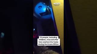 15 people rescued after tree crashes into home during Hurricane Milton shorts [upl. by Eanat866]