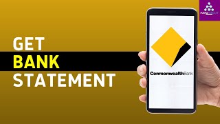 How to Get Bank Statement CommBank App  Download amp View Bank Statement CommBank App [upl. by Isleen]