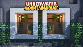 Minecraft  How to Build a Underwater Mountain House  Tutorial [upl. by Alial]