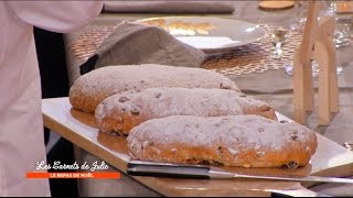 Recette  Stollen de Christine  Les carnets de Julie  Le repas de Noël [upl. by Nanahs]