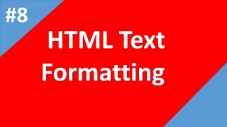 Html text formatting  Part  08  Html tutorial for beginners  Tech Talk Tricks [upl. by Oslec]