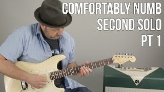 Comfortably Numb Second Solo Guitar Lesson Pt1 David Gilmour [upl. by Wolenik455]