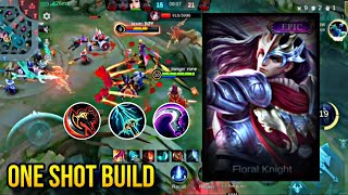 LANCELOT BEST BUILD IN SOLO RANK GAME GAMEPLAY 2024  DANGERZONE [upl. by Ecnerual]