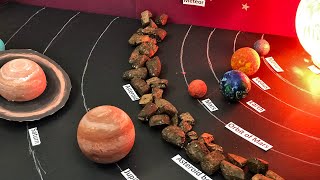 How to make a 3D solar system model for school projects and exhibitions  With working sun model [upl. by Acsicnarf24]