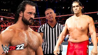 Great Khali vs Drew McIntyre WWE 2K22 [upl. by Odla]