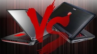 Alienware 17 2014 VS MSI GT70 DOMINATOR  Gaming laptop Battle  Tech specs comparison 2014 [upl. by Daveda]