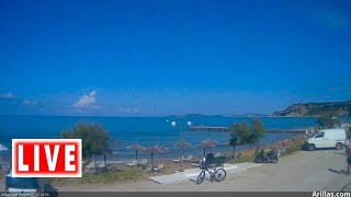 Live Webcam Arillas Corfu LIVE streaming [upl. by Saidel921]