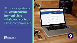 Online komunikácia s daňovým úradom  živnostník [upl. by Nichol]