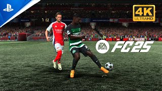 FC 25 GAMEPLAY  Arsenal FC vs Sporting CP UEFA Champions League 2425 Full Match  PS5 4K [upl. by Anauqahc]