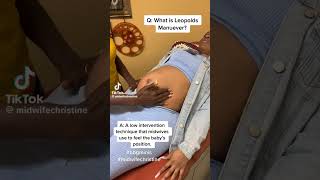 Abdominal Palpation The Leopold Maneuvers [upl. by Navek]