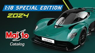 2024 Maisto 118 Scale Catalog [upl. by Kcinomod992]