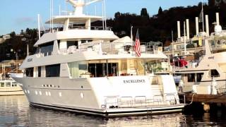 Yacht Westport 130 MY Excellence in her slip Yachting NW [upl. by Banerjee848]