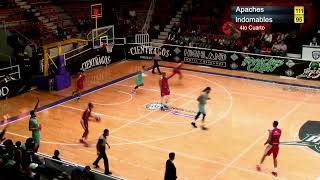 Semifinales basquetbol Apaches vs Indomables [upl. by Tattan]