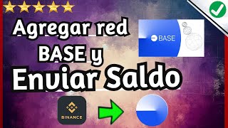 Como añadir red BASE a METAMASK y ENVIAR SALDO desde BINANCE a BASE 💥 [upl. by Adoree176]