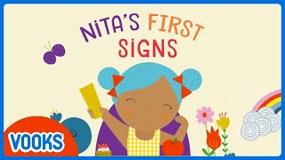 Sign Language Learning For Kids  Nitas First Signs  Vooks Animated Storytime [upl. by Lardner]