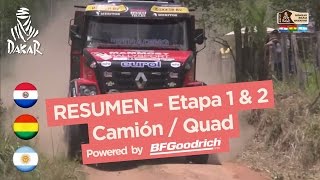 Resumen de la Etapa 1 amp 2  QuadCamión  Dakar 2017 [upl. by Fleming]