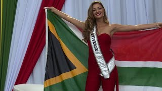 Homecoming for South African Miss Universe [upl. by Nyvek]