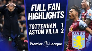 Tottenham COLLAPSE amp LOSE AGAIN Tottenham 12 Aston Villa Highlights [upl. by Endaira]