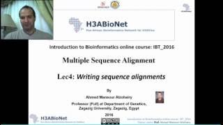 IBT2016MSAS2 Lec4 Writing sequence alignments [upl. by Aslam190]