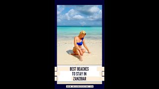 Best beaches to stay in Zanzibar  zanzibarisland jambianibeach nungwibeach [upl. by Thurber]